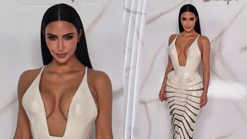 Kim Kardashian promuje krytykowany serial z jej udziałem w LATEKSOWEJ ZBROI z dekoltem do pępka (FOTO)