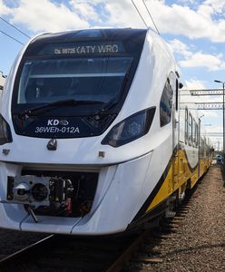 Wrocław. Pierwszy hybrydowy pociąg Kolei Dolnośląskich na testach w Żmigrodzie