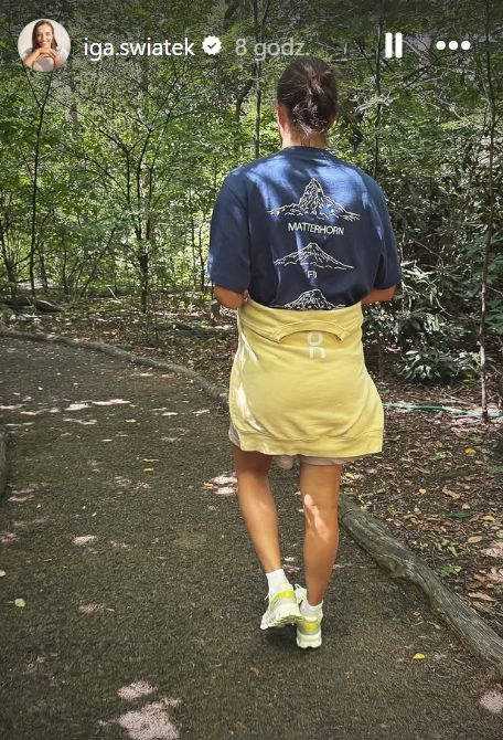 Iga Świątek wybrała się na spacer po parku w USA.