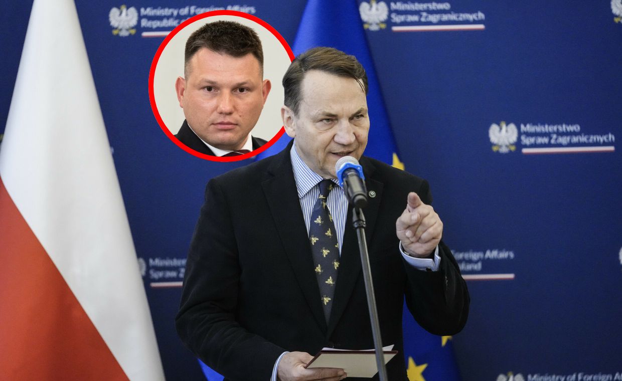wiadomości,aktualności,WP Wiadomości Mentzen cytuje Dmowskiego. Sikorski odpowiada