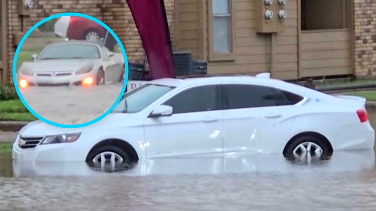 Wjeżdżali w wodę i po chwili stawali. Żywioł uderzył w Luizjanę