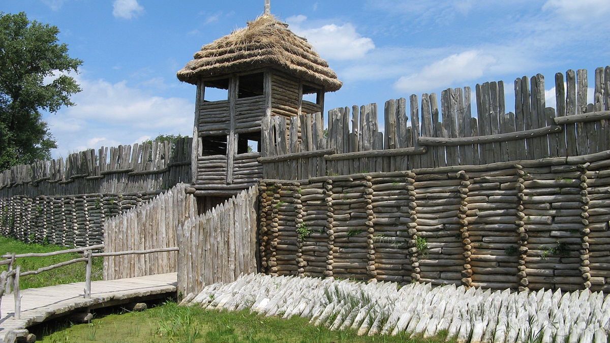 Biskupin/ ilustracja