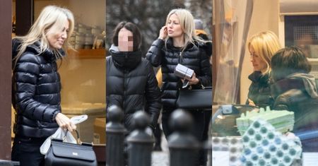 Ułaskawiona przez prezydenta Magdalena Ogórek zmierza z 18-letnią córką na zakupy do sklepu rybnego, dzierżąc torbę za 5 TYSIĘCY (ZDJĘCIA)