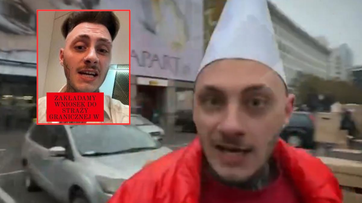 Powstał wniosek o wydalenie tiktokera "Crawly'ego" z Polski