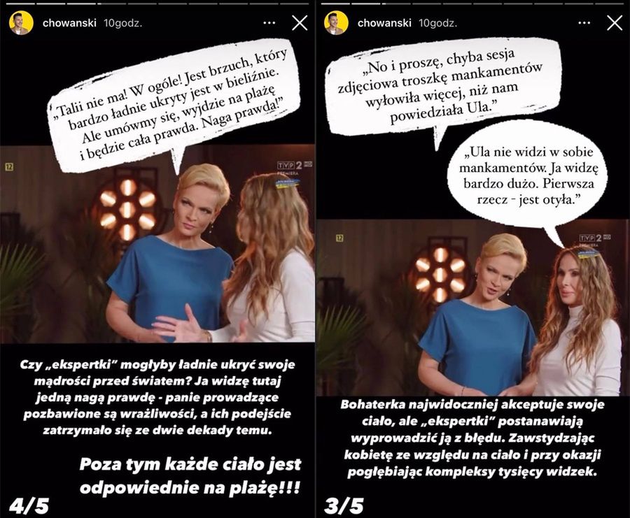 W programie Telewizji Polskiej o metamorfozach prowadzące bezlitośnie oceniały wygląd uczestniczki