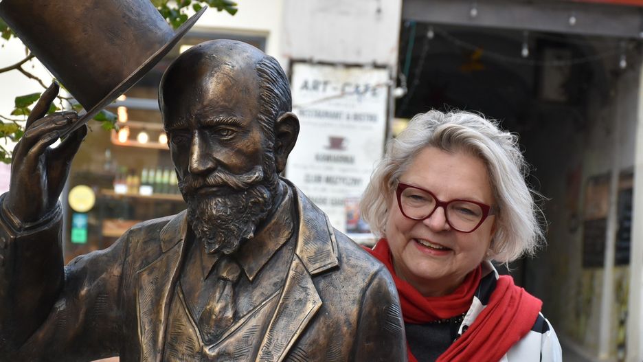 Pomnik wielkiego (nie wzrostem) burmistrza Otto Günthera stanął w samym centrum Rybnika