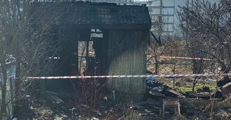 Tragiczny finał pożaru na terenie ogródków działkowych. Nie żyje mężczyzna