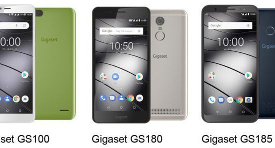 GS185, GS180 i GS100 - nowe smartfony Gigaset za 179, 149 i 119 euro
