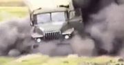 Tak Rosjanie testują samochody! Co zostanie z Kamaza po najechaniu na minę?