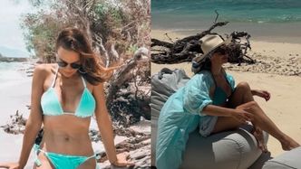 Anna Wendzikowska z fryzurą czesaną wiatrem pozuje w bikini podczas kolejnej wyprawy. Taka to pożyje? (ZDJĘCIA)