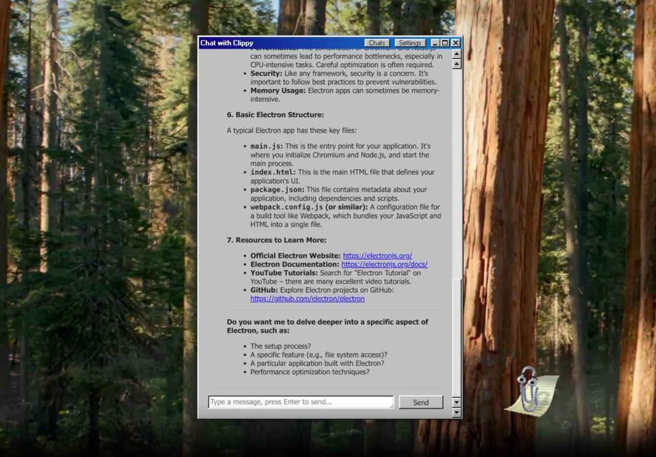 Clippy działa lokalnie na naszej maszynie.