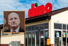 Piotr Ścigała i sklep Dino, fot. Dino Polska