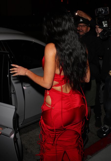LOS ANGELES, CA - OCTOBER 20: Kim Kardashian is seen at Funke for her birthday party on October 20, 2023 in Los Angeles, California. (Photo by JB Lacroix/GC Images)