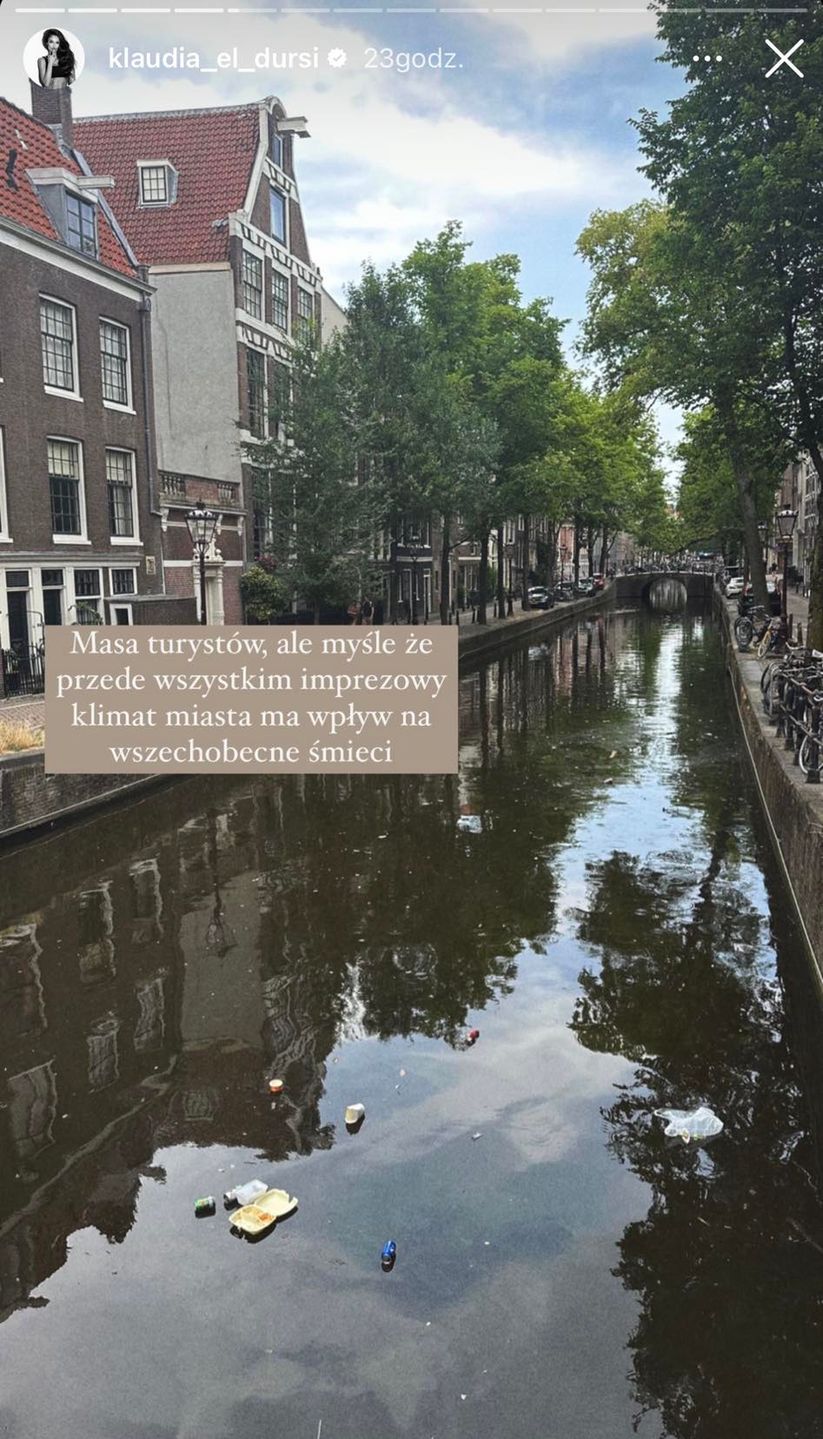 Wakacje Klaudii El Dursi w Amsterdamie