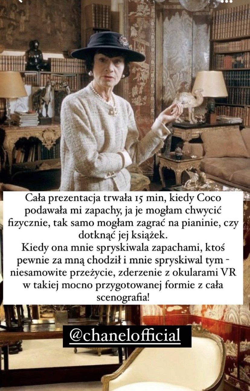 Jessica Mercedes POPŁAKAŁA SIĘ na spotkaniu z "wirtualną" Coco Chanel