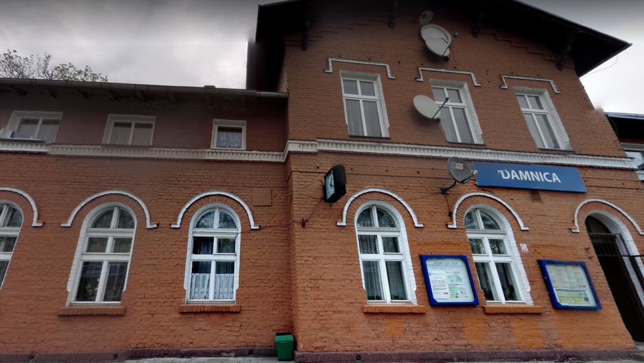 Damnica. Utrudnienia w ruchu pociągów po wypadku (Fot.: maps.google.pl)