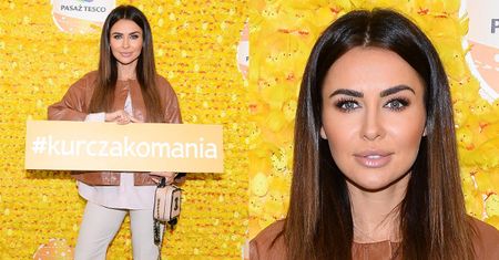 Natalia Siwiec zachęca do "kurczakomanii" na ściance w markecie