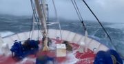 Sztorm dopadł kuter na Morzu Północnym. Niezwykłe nagranie z pokładu