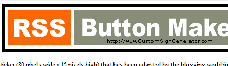 RSS Button Maker - Online Generator