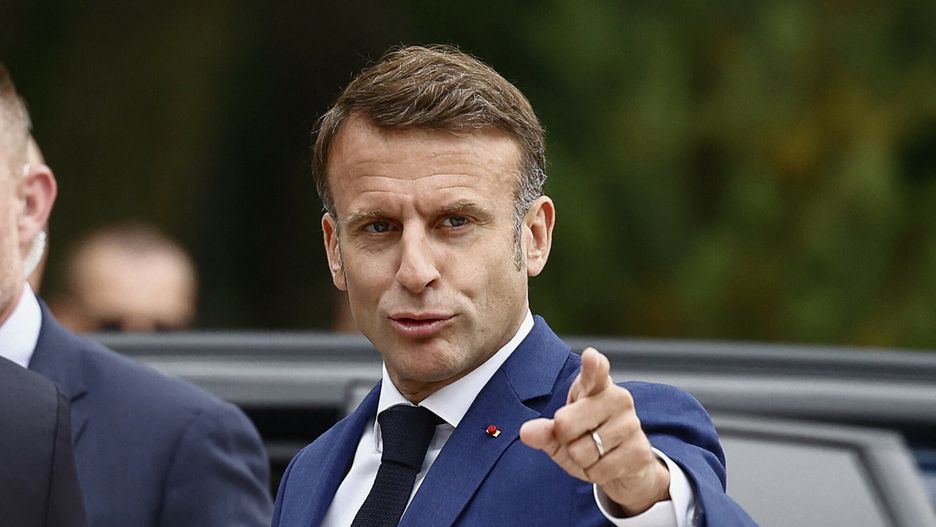 Emmanuel Macron w dniu wyborów 30.06.2024 r.