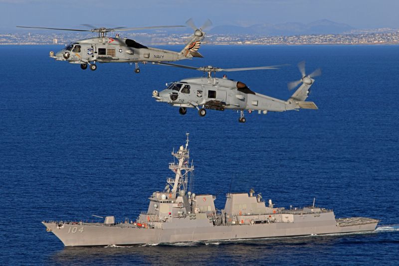 Interakcja bezzałogowca z helikopterem 4