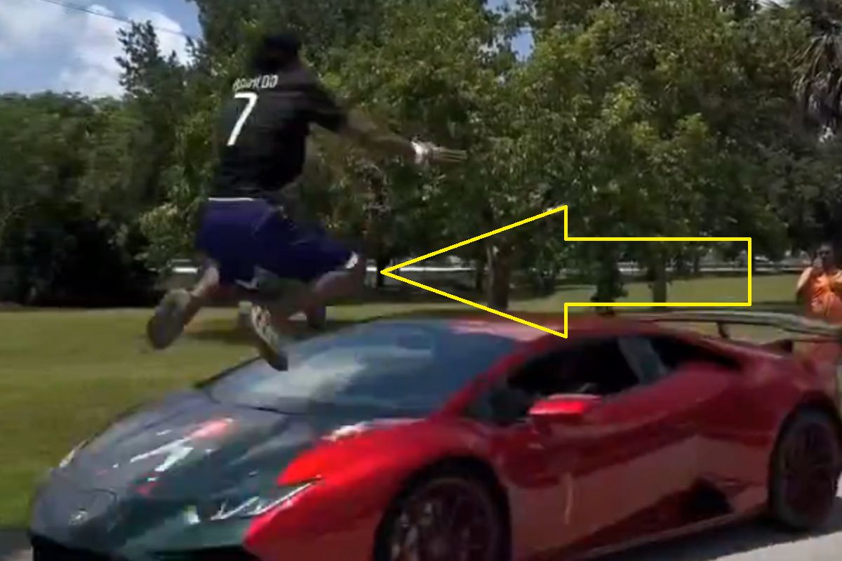 Youtube star IShowSpeed jumps over Lamborghini, causing uproar