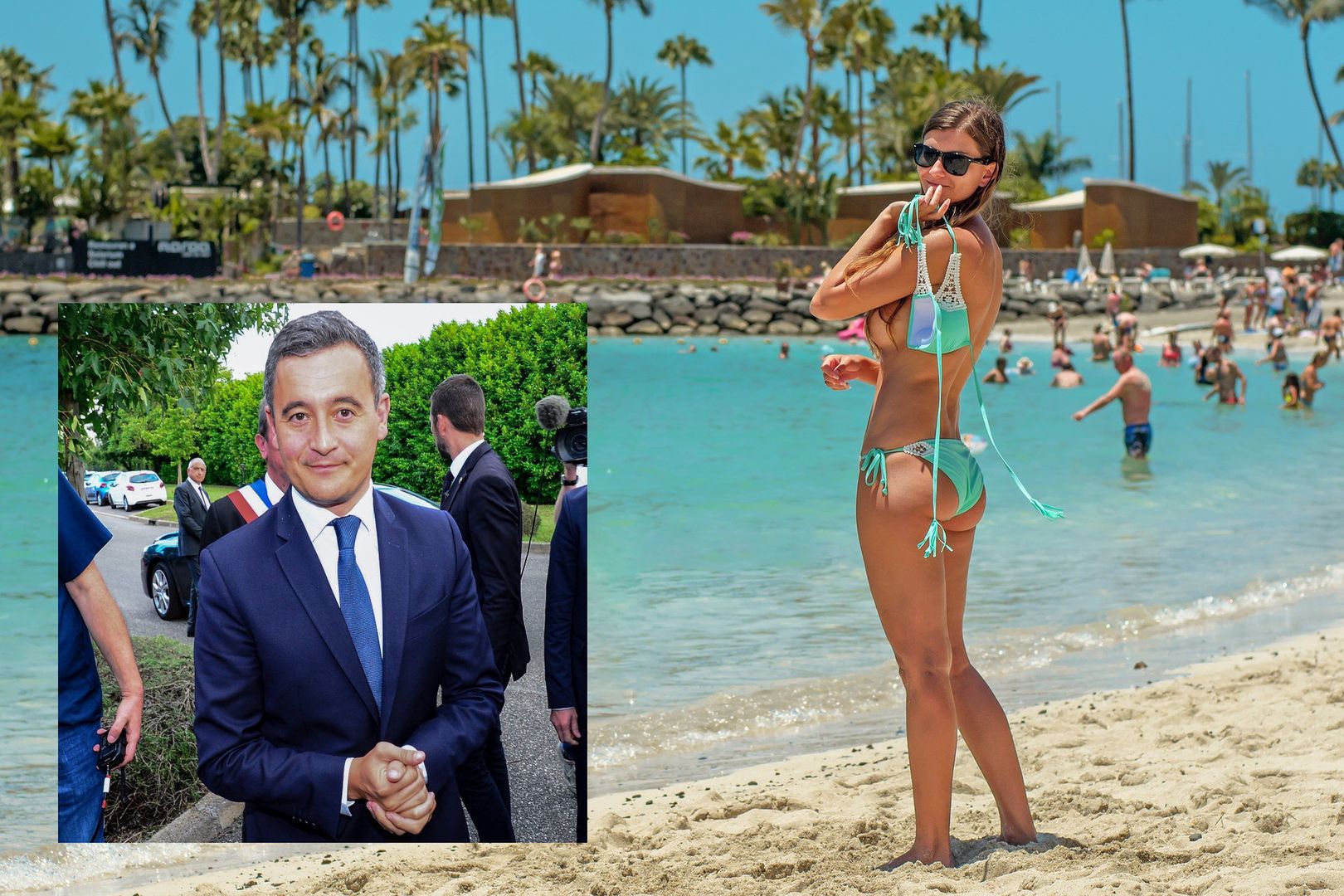 Minister Francji Gérald Darmanin broni kobiet opalających się topless