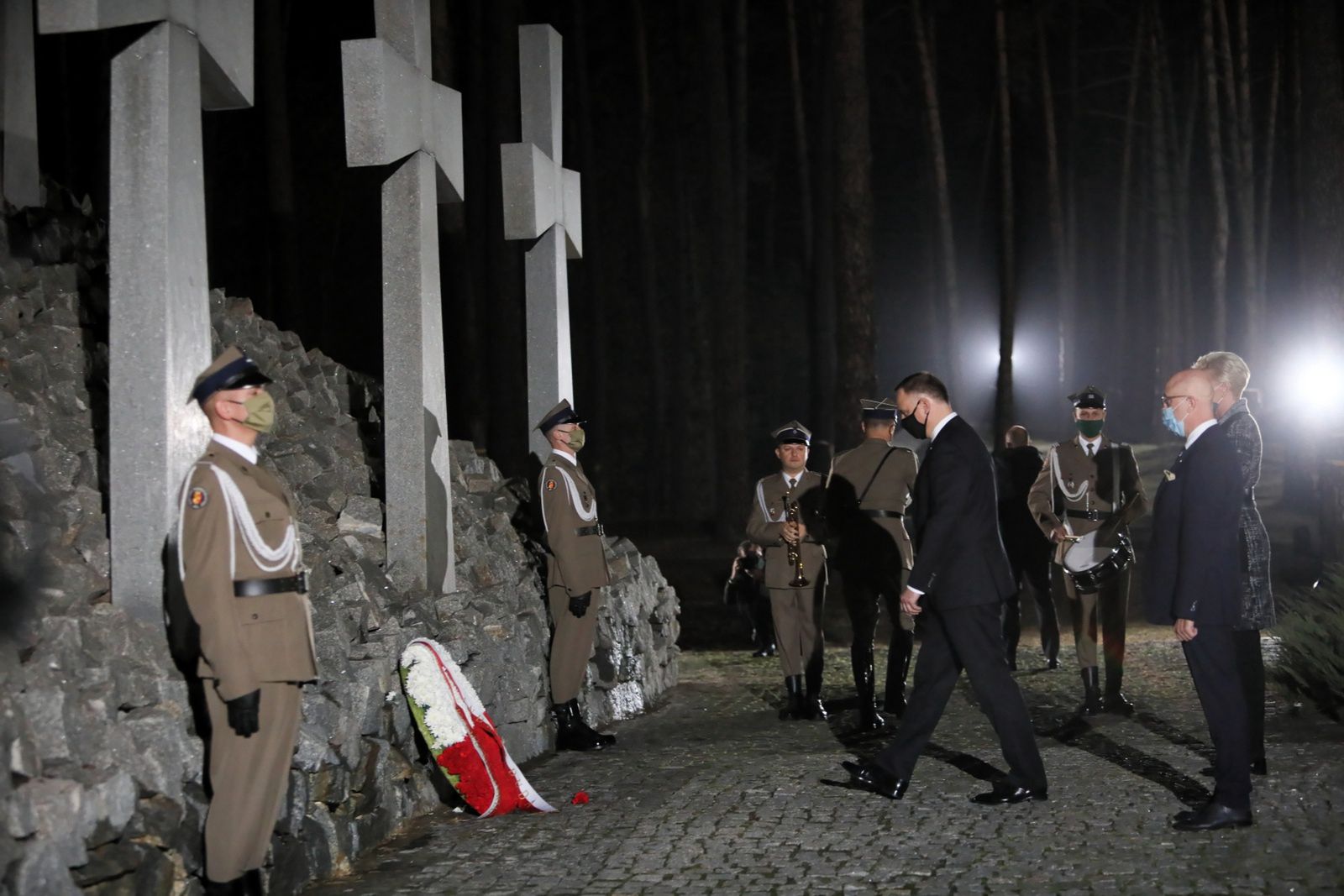 Ukraina. Bykownia. Andrzej Duda złożył wieniec i wygłosił przemówienie