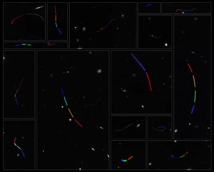 16 różnych danych z Kosmicznego Teleskopu Hubble'a NASA/ESA