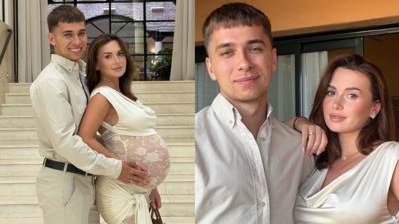 Wersow w koronkowej sukni eksponuje ciążowy brzuszek. Torebka za 100 TYS. ZŁ robi swoje