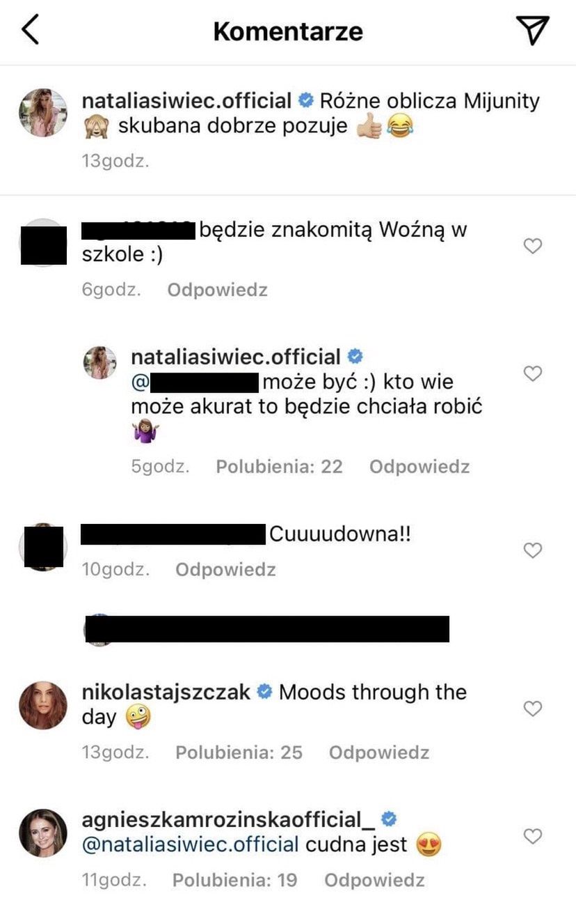 Natalia Siwiec odpowiada na uszczypliwy komentarz pod adresem jej córki