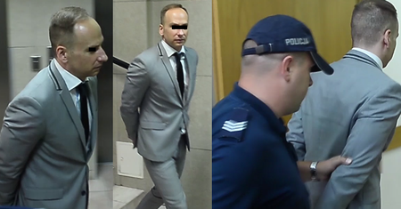 Dariusz K. wchodzi na salę rozpraw!
