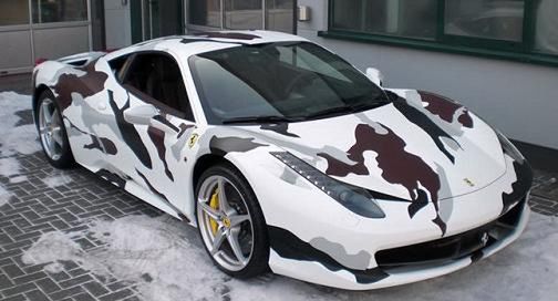 Zakamuflowane Ferrari 458 Italia