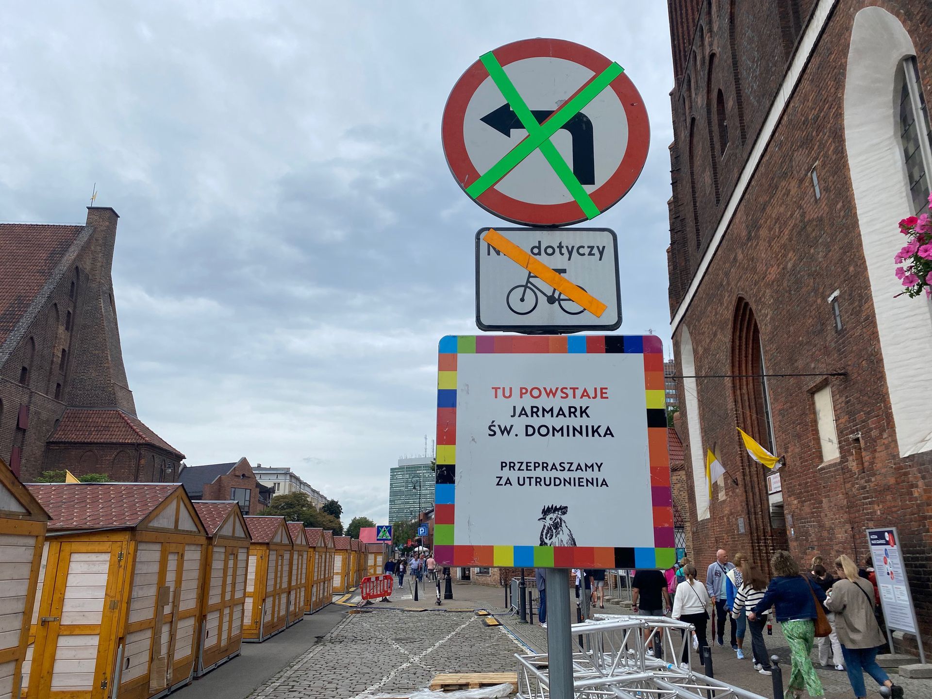 Część ulic w centrum Gdańska zostało zamkniętych 