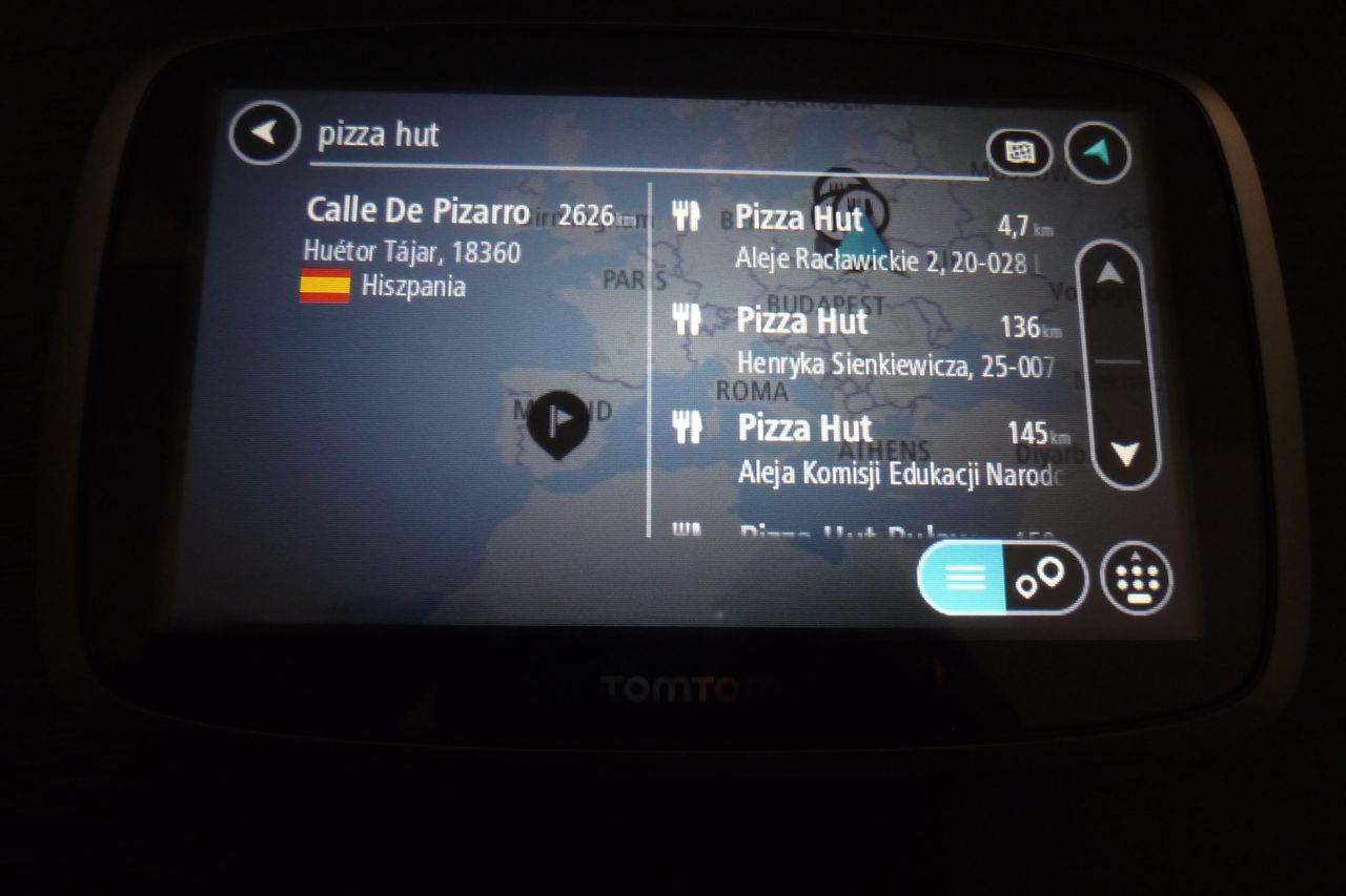 TomTom Go 5000 - wyszukiwanie POI