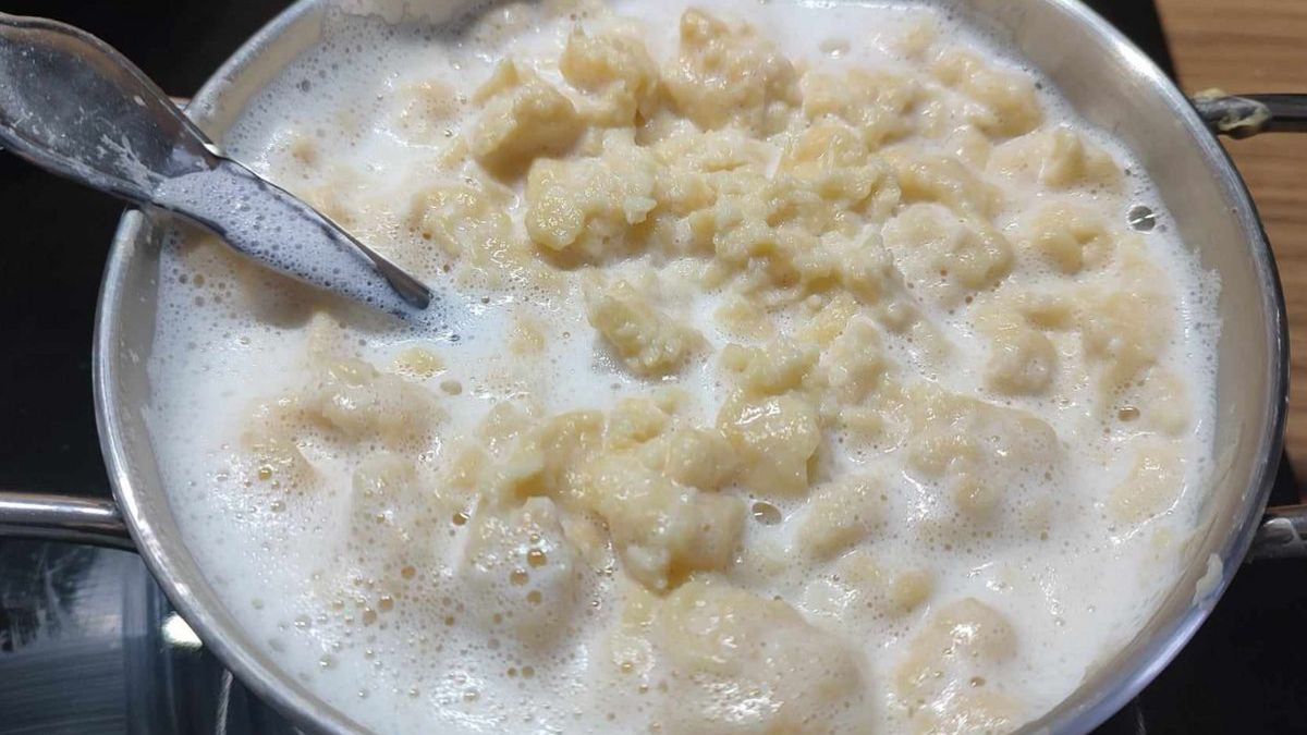 Kluski lane na mleku