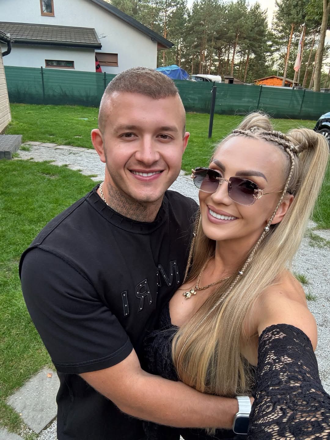 Dawid Narożny z żoną
