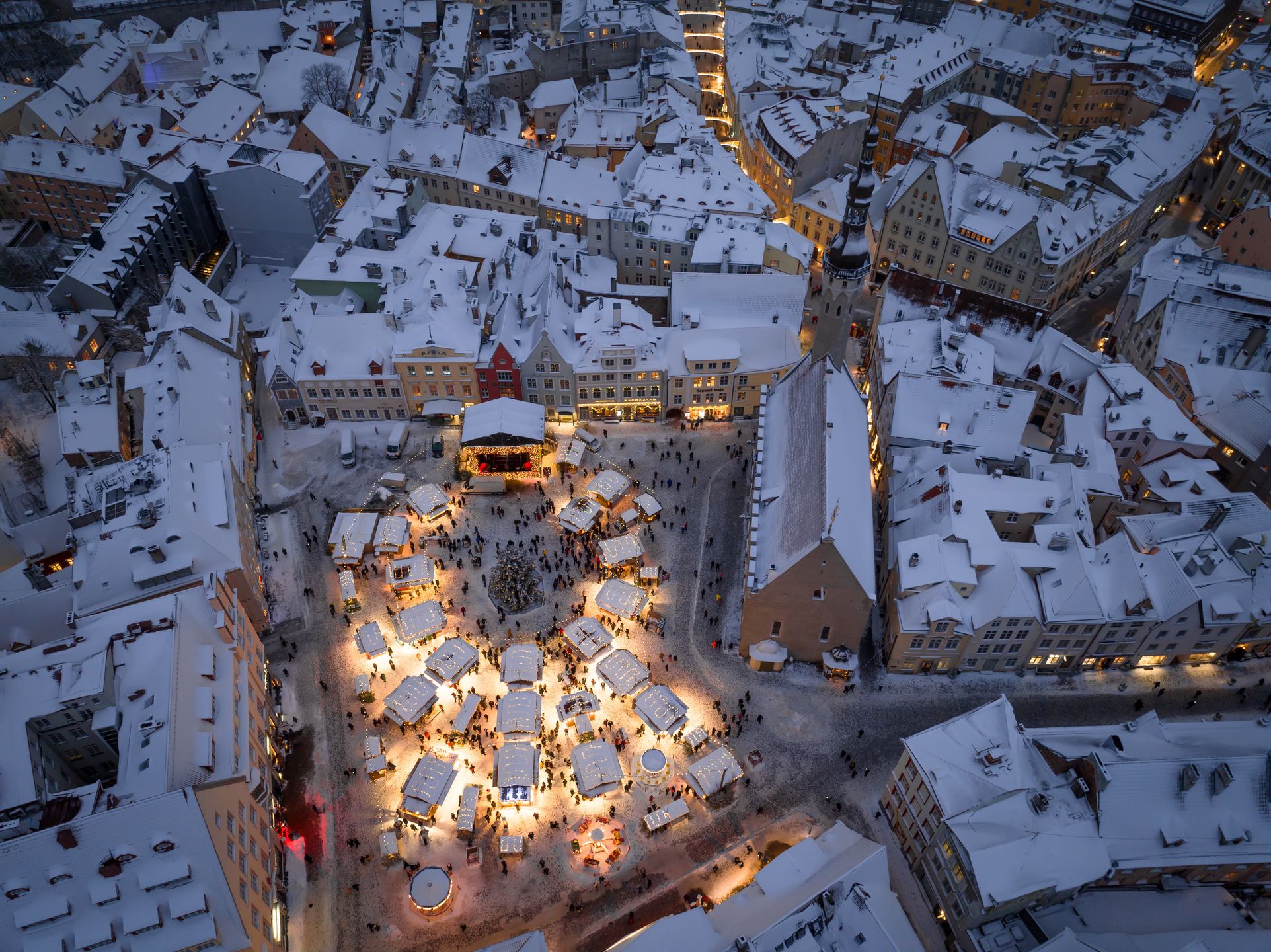 Jarmark w Tallinie jest niewielki, ale przeuroczy