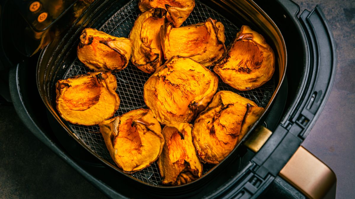 Baking and roasting pumpkin pieces in airfryer, preparing pumpkin puree or mash.
puree, mash, cooking, baking, roasting, lunch, gourmet, airfryer, delicious, dish, background, tasty, snack, air, hot, grilled, kitchen, roast, cook, cuisine, dinner, food, meal, healthy, basket, fry, traditional, crispy, fast food, homemade, oven, restaurant, fast, air fryer, cake, metal, equipment, concept, yellow, fryer, oil, diet, ingredient, home, machine, bake, sweet, pumpkin, brown, orange, puree, mash, cooking, baking, roasting, lunch, gourmet, airfryer, delicious, dish, background, tasty, snack, air, hot, grilled, kitchen, roast, cook, cuisine, dinner, food, meal, healthy, basket, fry, traditional, crispy, fast food, homemade, oven, restaurant, fast, air fryer, cake, metal, equipment, concept, yellow, fryer, oil, diet, ingredient, home, machine, bake, sweet, pumpkin, brown