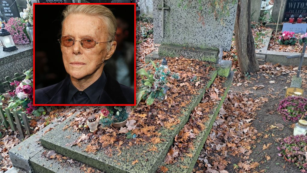 Jerzy Nasierowski i grób Anny Wujek