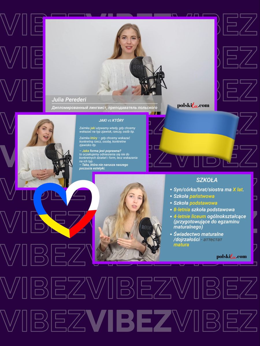 Ukrainka uczy polskiego