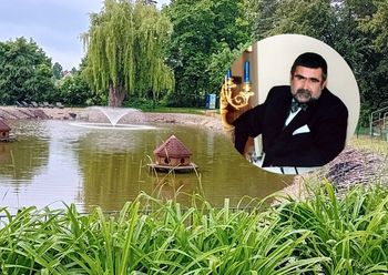 Janusz Rewiński jeździł na łyżwach na stawie przy Ludowej. Teraz park nosi jego imię. Słynnego Siarę pamiętają mieszkańcy Żar