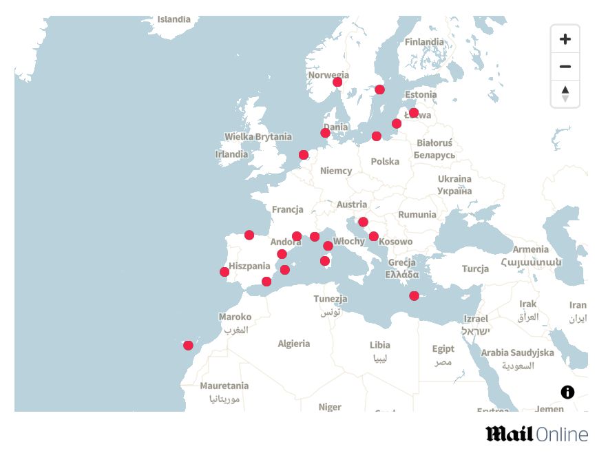 "Daily Mail" wytypował 20 plaż w Europie