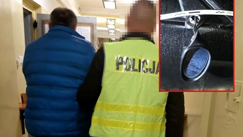 Zdewastował auto i lampy oświetleniowe