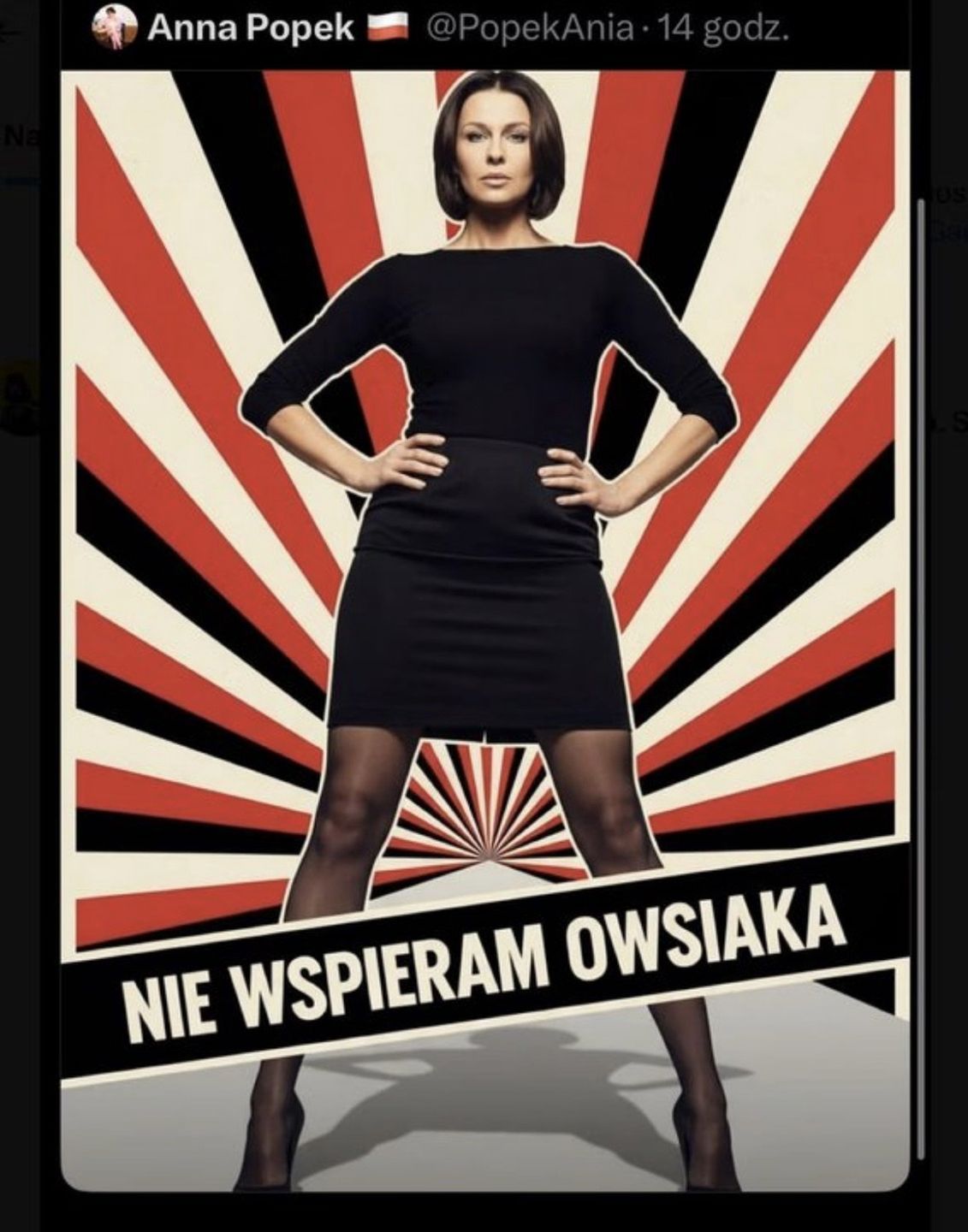 Usunięty wpis Anny Popek