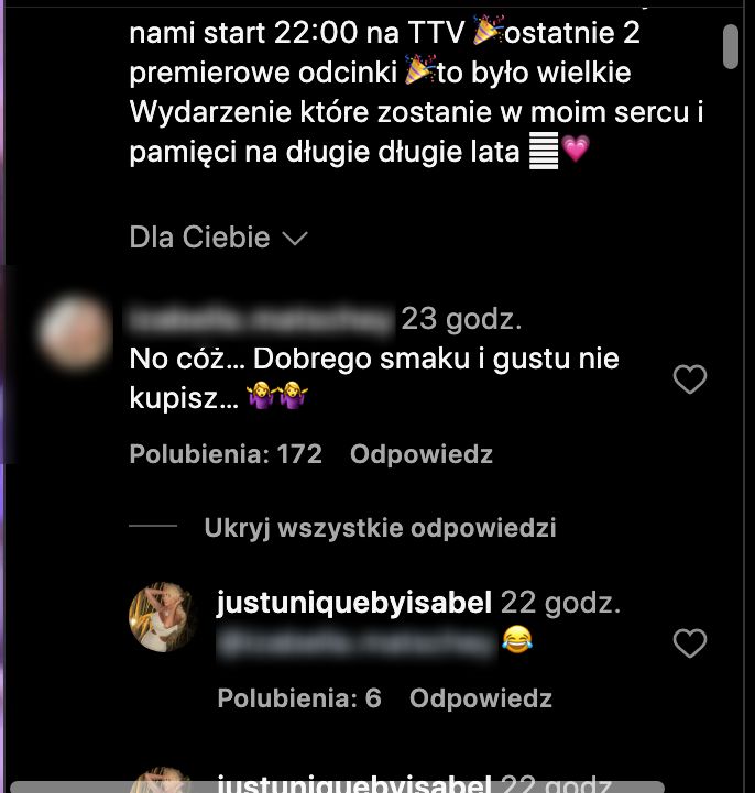 Izabela Macudzińska wdaje się w pyskówkę z internautami