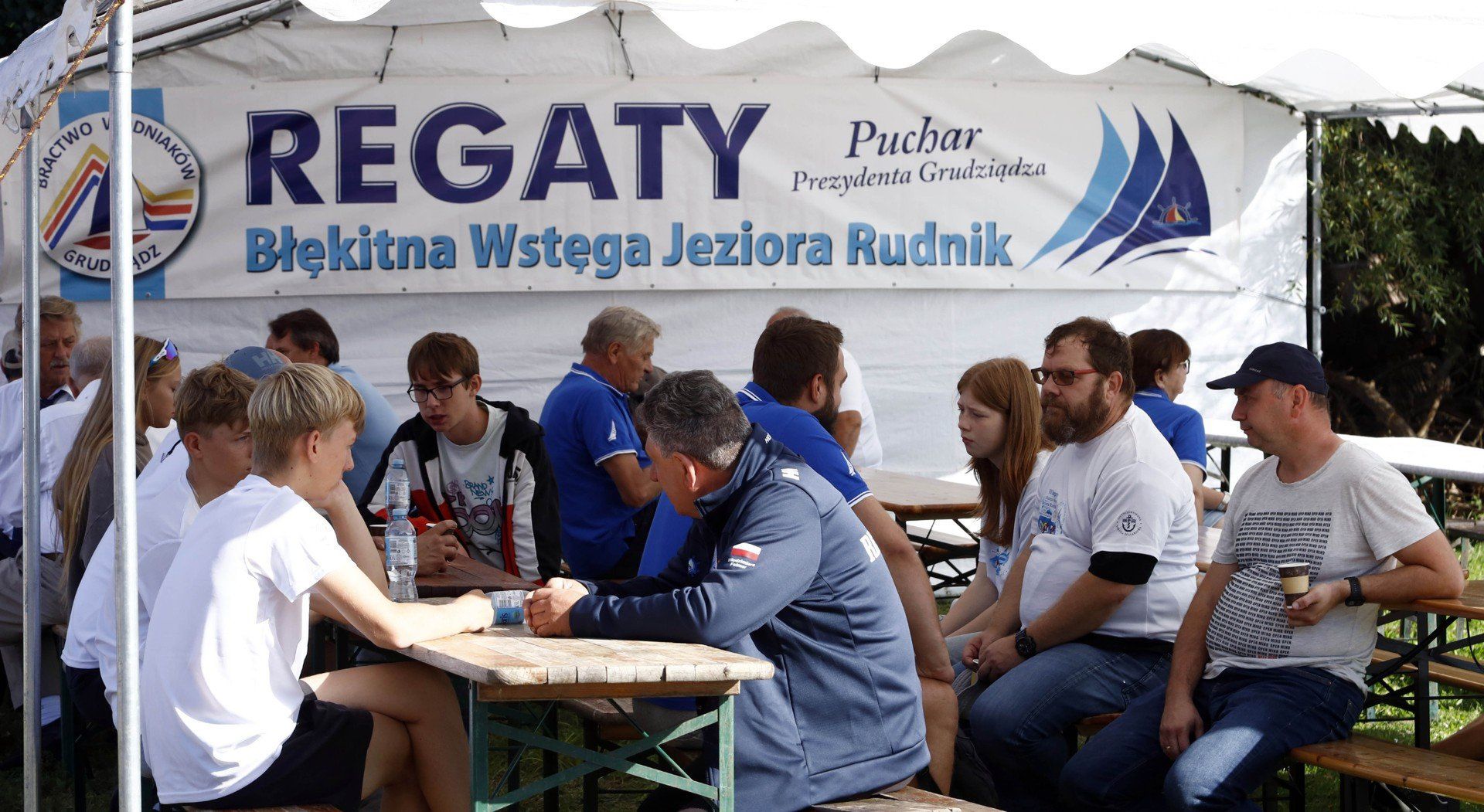 Regaty &#34;Błękitna Wstęga Jeziora Rudnik&#34; Puchar prezydenta Grudziądza Macieja Glamowskiego