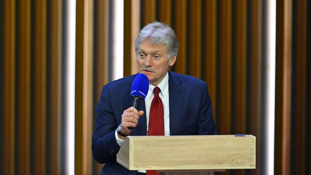 Kremlin spokesman Dmitry Peskov
MOSCOW, RUSSIA - DECEMBER 19: Kremlin Spokesman Dmitry Peskov moderates Russian President Vladimir Putin's annual special televised question-and-answer session and year-end news conference, held at the Gostiny Dvor trade and exhibition center in Moscow, Russia, on December 19, 2024. (Photo by Sefa Karacan/Anadolu via Getty Images)
Anadolu
news conference, gostiny dvor, moscow, kremlin spokesman dmitry peskov, russia's president vladimir putin