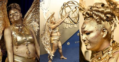 Nominowana do Emmy aktorka przyszła na galę PRZEBRANA ZA STATUETKĘ! Złota Megan Stalter skradła show (ZDJĘCIA)