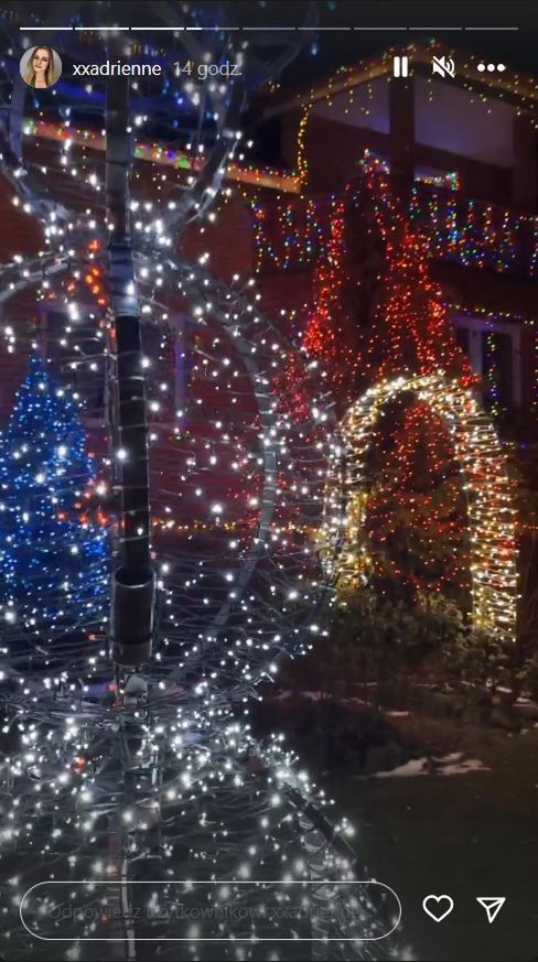 Świąteczne iluminacje w domu Michała 